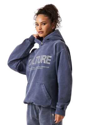 For The Culture Crystal Bluza z kapturem